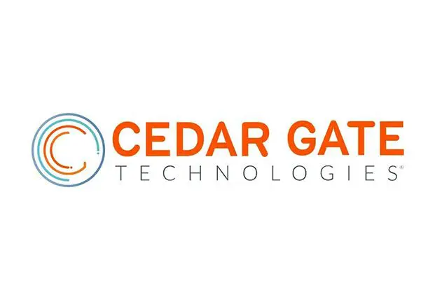 A logo of cedar gate technologies