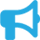 A blue letter f in front of a green background.